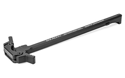 Griffin Armament SN-ACH 10, AR-10 Charging Handle, Ambidextrous, Forward-Facing Gas Vent, Anodized Finish, Black SNACH10R3