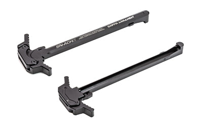 Griffin Armament SN-ACH 15, AR-15 Charging Handle, Ambidextrous, Forward-Facing Gas Vent, Anodized Finish, Black SNACH15R3