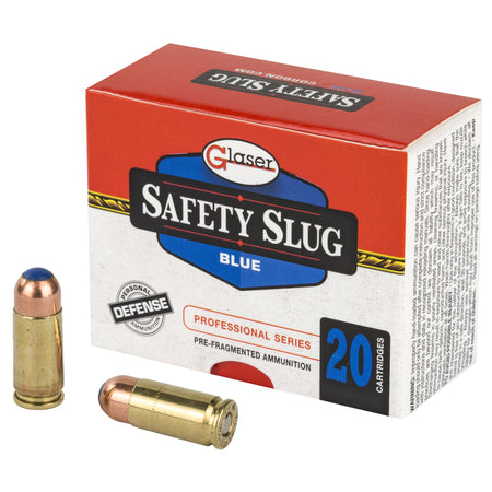 Glaser 9mm Luger / Parabellum Blue +P 80gr PolyTip Ammo