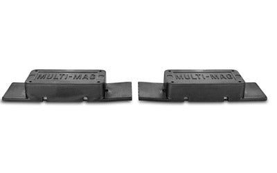 Gun Storage Solutions Multi-Mags, Double Soft Rubber Coated Magnet strip for semi-auto/magazine storage, 2 per Strip, 2 Strips per Package, Black MULTMAG2