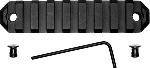 GROVTEC RAIL SECTION KEYMOD 3.8" 9 SLOT ALUMINUM BLACK