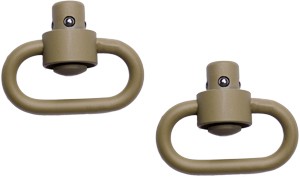 GROVTEC HD PUSH BUTTON SWIVELS CERAKOTE DESERT SND 1 1/4" 2PK