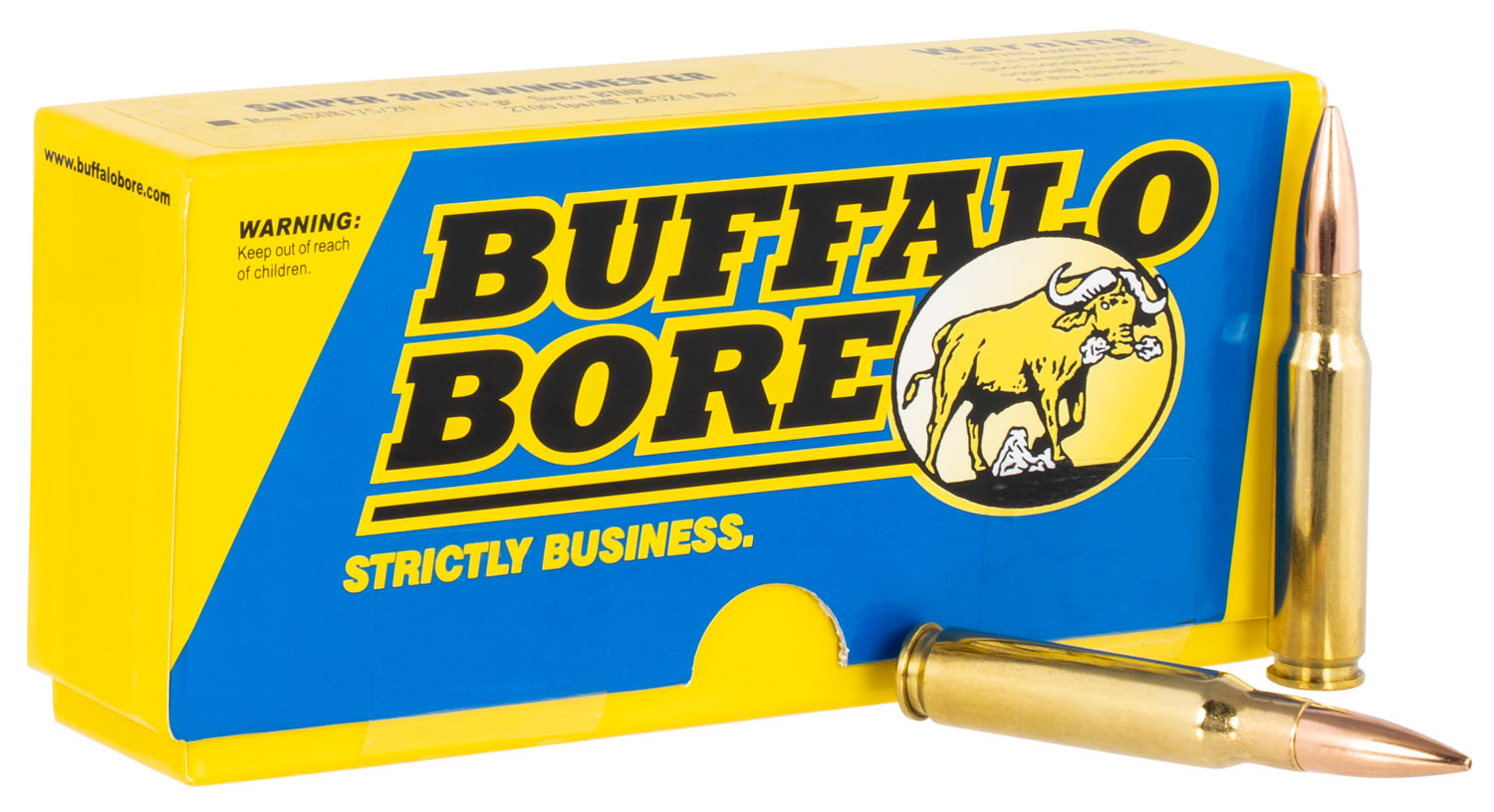 Buffalo Bore .308 Win Sniper Strictly Business 175gr HPBT Ammo