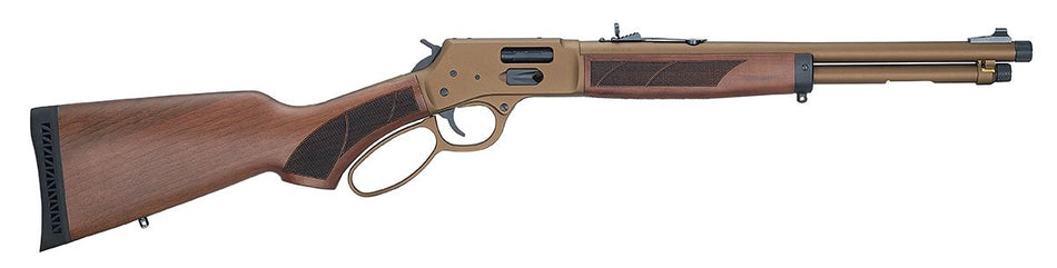Henry H012XCW357 Explorer Carbine 38 Special/357 Mag 7+1 16.50" Burnt Bronze Cerakote Threaded Barrel, Burnt Bronze Cerakote Steel Drilled & Tapped Receiver, American Walnut Fixed w/Pistol Grip Stock