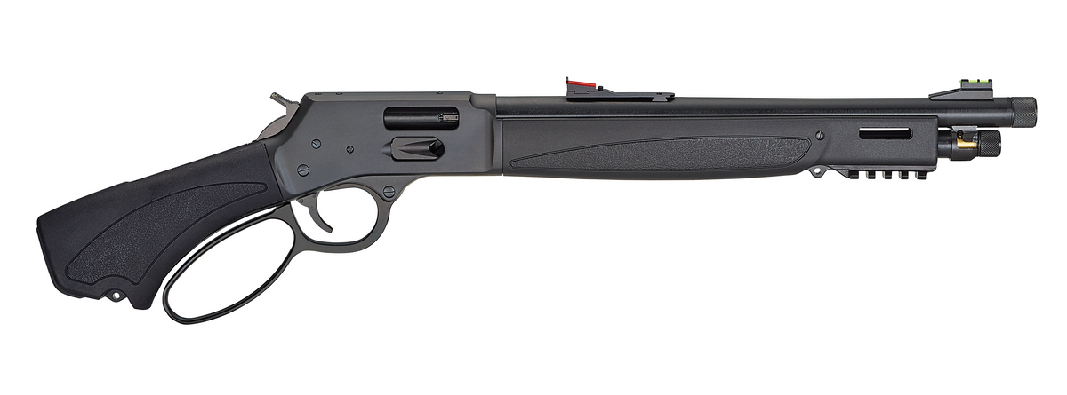 Henry H012GBLX357 Bear's Leg 38 Special/357 Mag 4+1 13.80" Blued Threaded Barrel, Blue Steel Drilled & Tapped Receiver, Black Synthetic Fixed w/Pistol Grip Stock