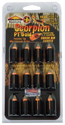 HARVESTER SCORPION 50 CAL 260GR .451 POLY TIP SABOT 12PK
