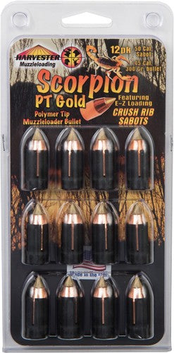 HARVESTER SCORPION 50 CAL 300GR .451 POLY TIP SABOT 12PK