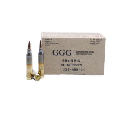 GGG 5.56x45mm NATO M193 55gr FMJ Ammo