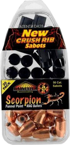 HARVESTER SCORPION 50 CAL 240GR .451 FUNNEL POINT 20PK