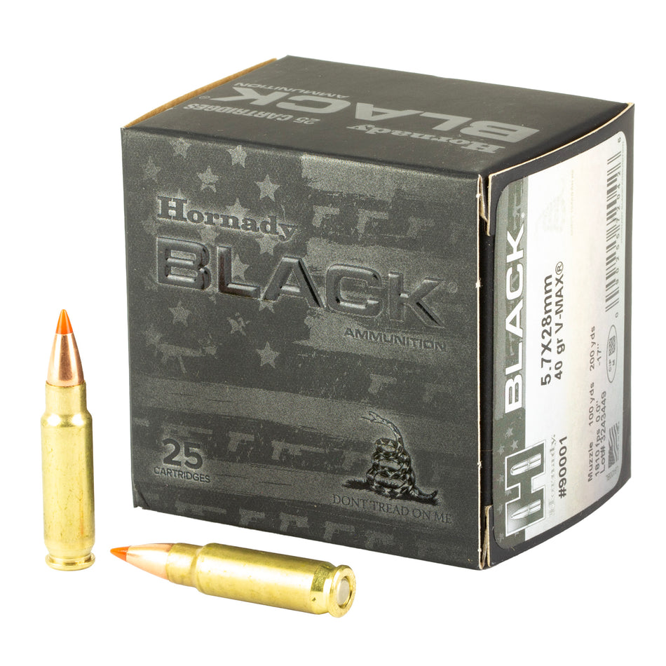 Hornady 5.7x28mm FN Black 40gr PolyTip Ammo