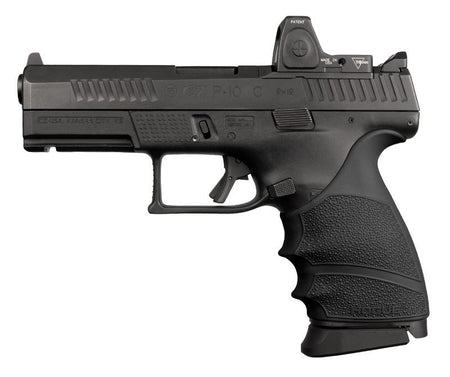 Hogue HandAll Beavertail Grip Sleeve CZ P-10 Compact 9mm - Black