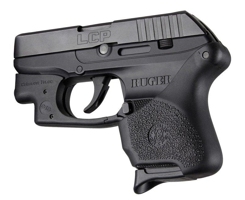 Hogue Grips Handall Universal Grip Sleeve Ruger LCP with Crisman Trace Button