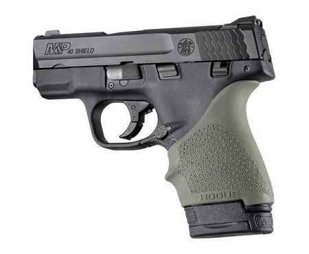 Hogue HandAll Beaver Tail Grip Sleeve S&W M&P Shield Ruger LC9 Glock 26/27 OD G