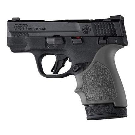 Hogue HandAll Beaver Tail Handgun Grip Sleeve S&W M&P 9 Shield Plus Slate Grey