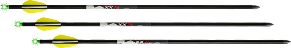 WICKED RIDGE XBOW ARROW XX75 20" ALUMINUM ALPHA BRITE 3PK