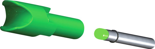 TENPOINT LIGHTED XBOW NOCK ALPHA-BRITE .297" GREEN 3PK