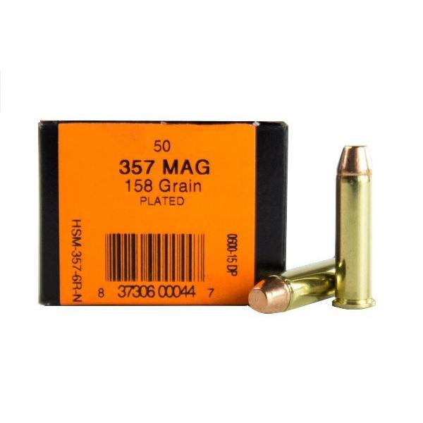 HSM .357 Magnum  158gr FMJ Ammo