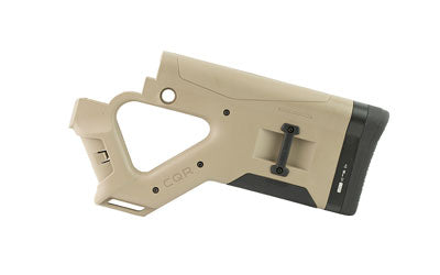 Hera USA CQR Stock, Fits Mil-Spec AR-15 Rifles and DPMS 308 GII, Tan 12.13