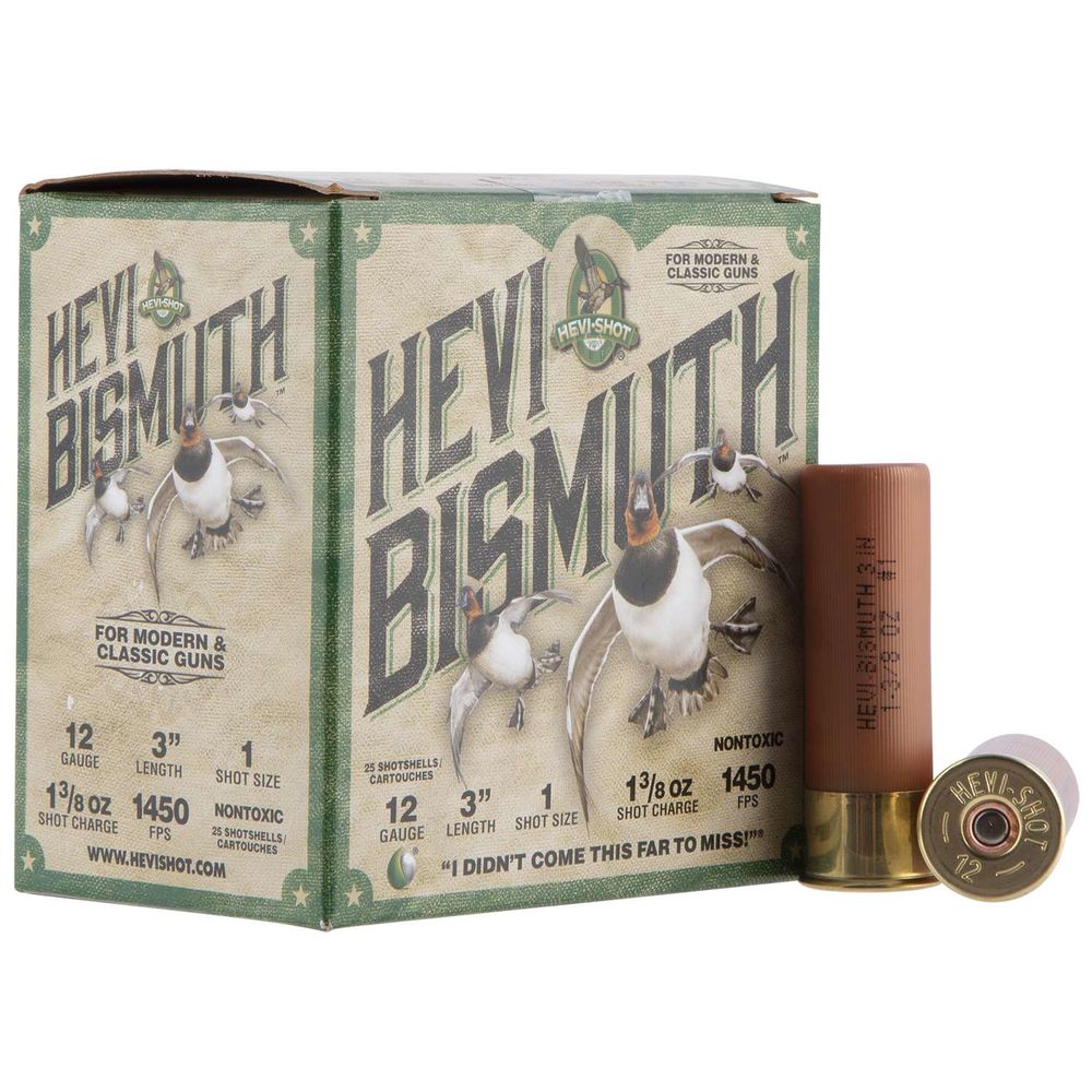 HEVI-Shot HEVI-Bismuth Waterfowl 12 Gauge 3" 1 3/8 oz #1 Shot