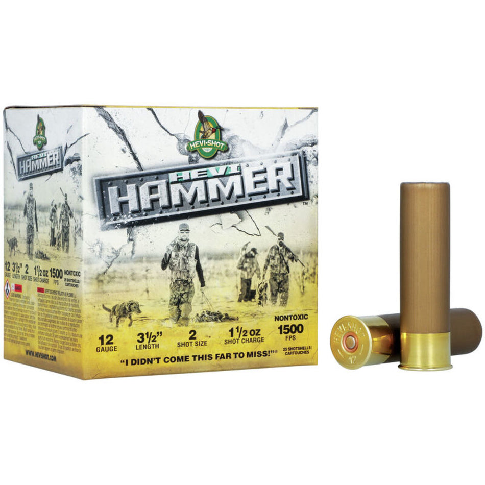 HEVI-Shot HEVI-Hammer Waterfowl 12 Gauge 3 1/2" 1 1/2 oz #2 Shot