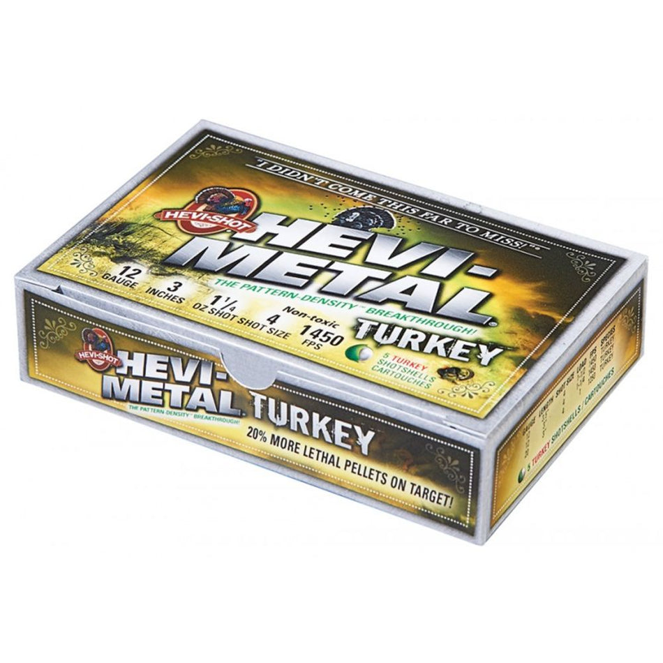 HEVI-Shot HS30045   12 Gauge 3" 1-1/4oz #4 1450 FPS.