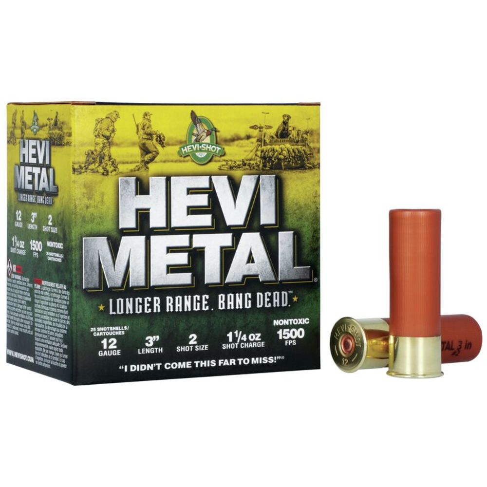 HEVI-Shot HEVI-Metal Longer Range 12 Gauge 3" 1 1/4 oz #2 Shot