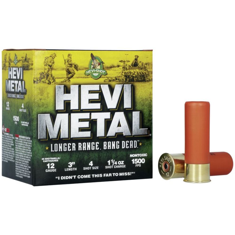 HEVI-Shot HEVI-Metal Longer Range 12 Gauge 3" 1 1/4 oz #4 Shot