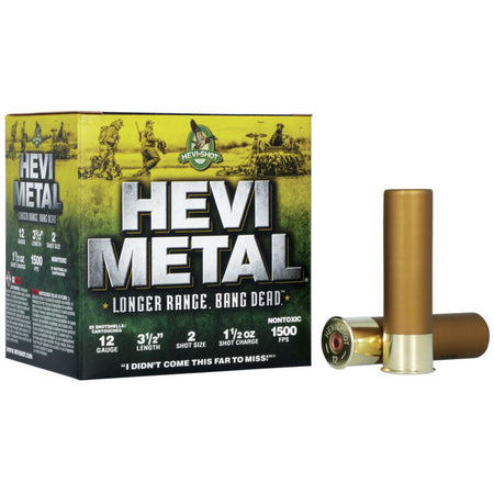 HEVI-Shot HEVI-Metal Longer Range 12 Gauge 3 1/2" 1 1/2 oz #2 Shot