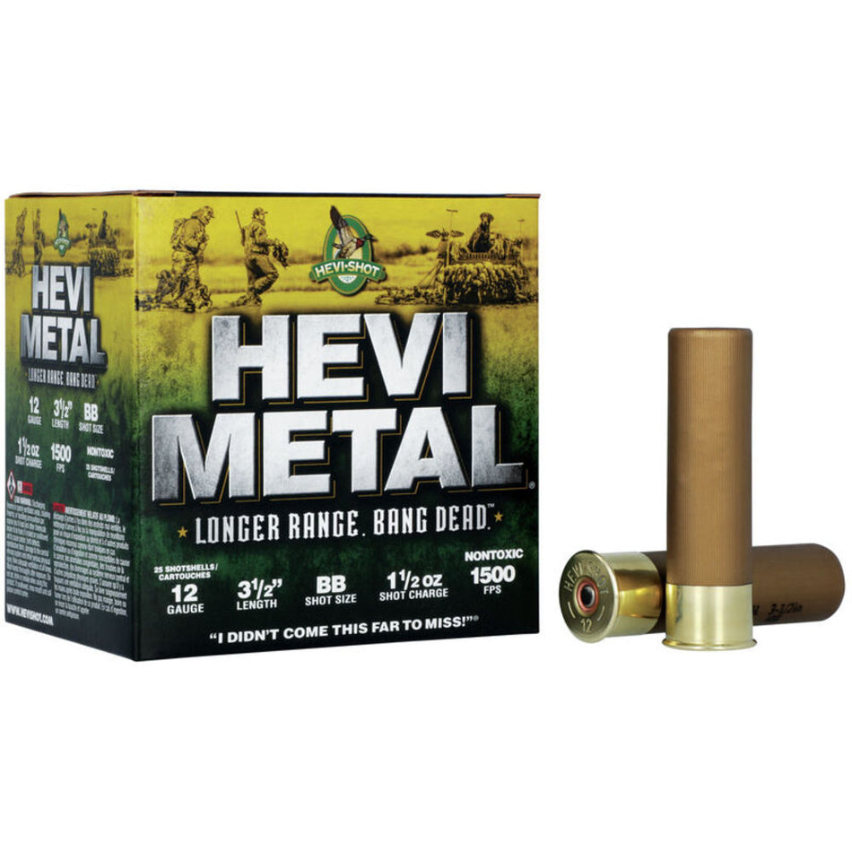 HEVI-Shot HEVI-Metal Longer Range 12 Gauge 3 1/2" 1 1/2 oz #BB Shot