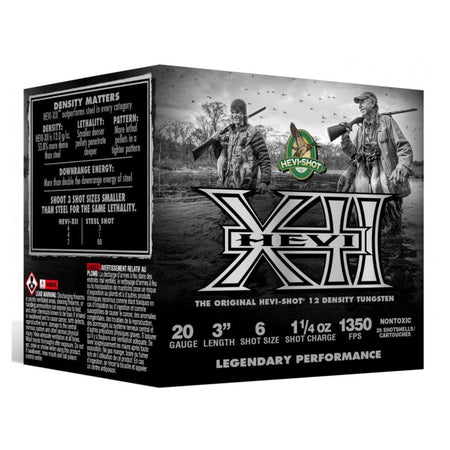 HEVI-Shot HEVI-XII Waterfowl 20 Gauge 3" 1 1/4 oz #6 Shot