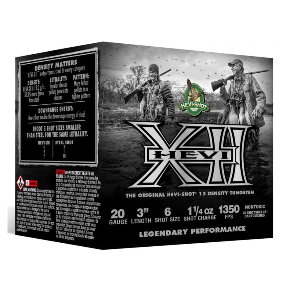 HEVI-Shot HEVI-XII Waterfowl 20 Gauge 3" 1 1/4 oz #6 Shot