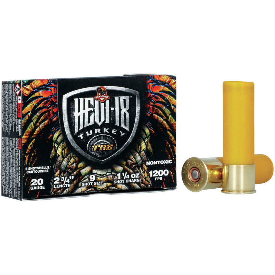 HEVI-Shot HEVI-18 TSS Turkey 20 Gauge 2 3/4" 1 1/4 oz #9 Shot