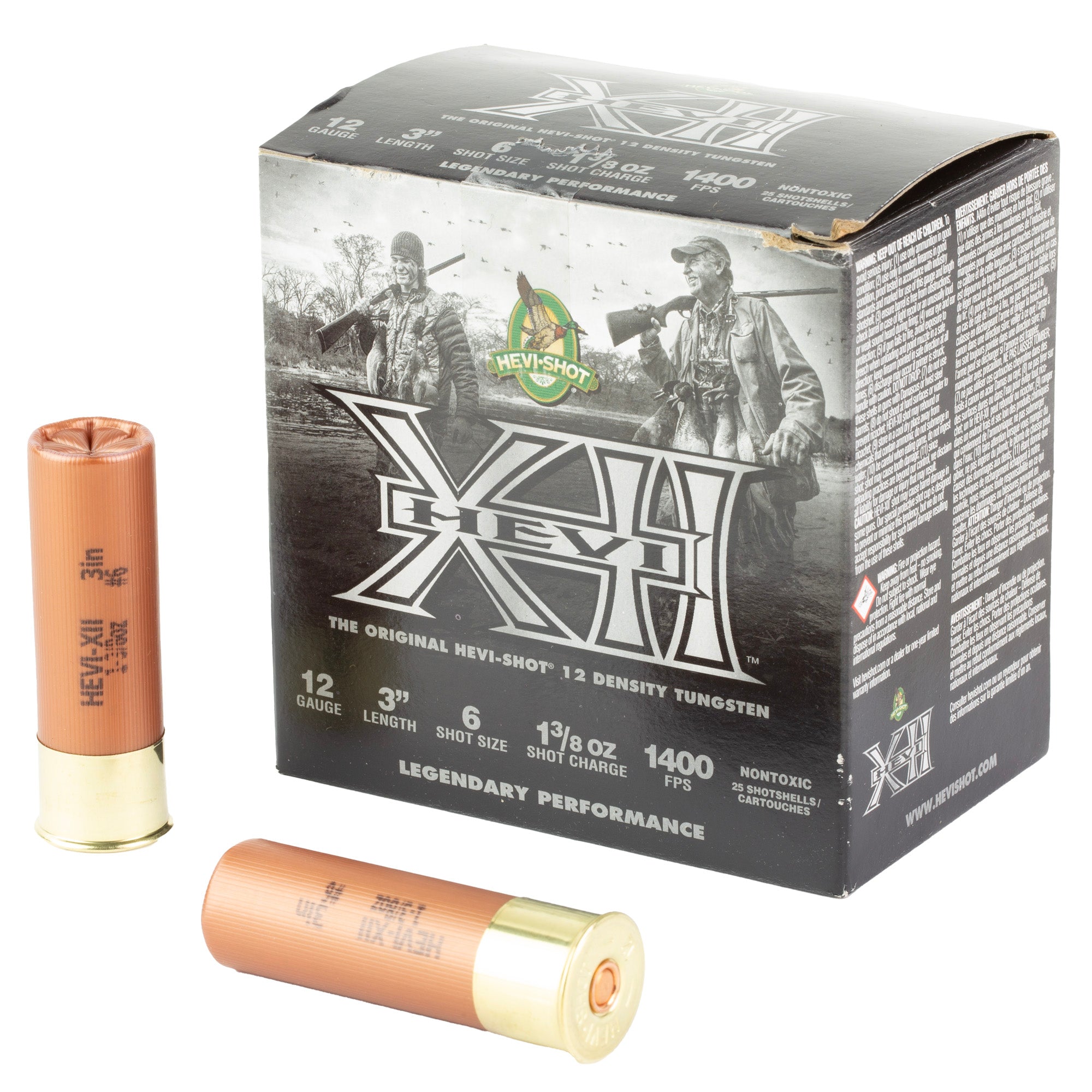 HEVI-Shot HS51206 HEVI-XII Waterfowl 12 Gauge 3" 1-3/8oz #6 1500 fps