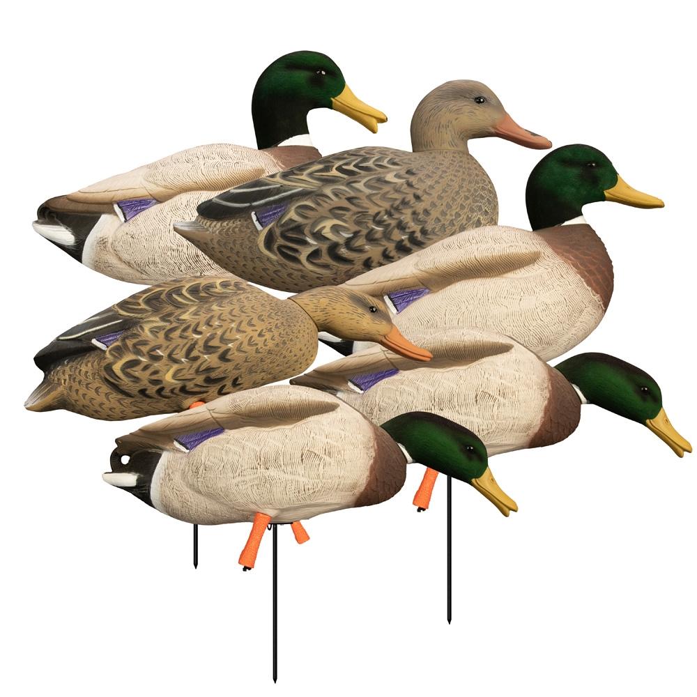 Higdon Outdoors Magnum Full Body Mallard Variety Pack Flocked Heads 6pk