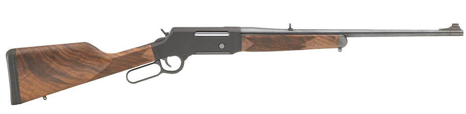Henry H014S308 Long Ranger Full Size 308 Win 4+1 20" Blued Steel Barrel, Black Hard Coat Anodized Steel Receiver, American Walnut Stock Right Hand