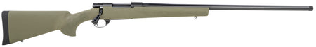 Howa HGR25CRHBG 1500 Hogue 25 Creedmoor 5+1 24" Matte Black Threaded Steel Barrel, Drilled & Tapped Receiver, Green Hogue OverMolded Synthetic Stock, Right Hand