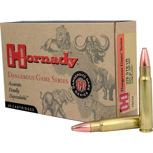 Hornady Dangerous Game .376 Steyr 225 Gr JSP