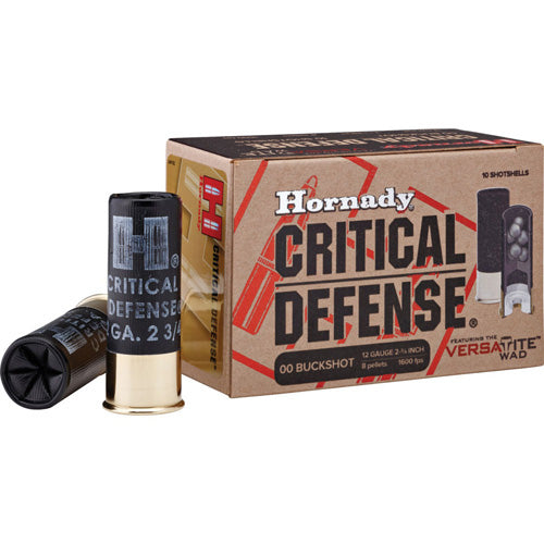 Hornady Critical Defense 12 Gauge 2 3/4'' 8 Pellet #00 Buckshot