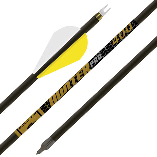 GOLD TIP ARROW HUNTER PRO 400 2" RAPTOR VANES 1/2DOZ