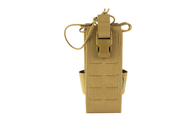 High Speed Gear TACO GEN 2, Pouch, Fits Large Radio (PRC-148/152/163/MPU5), Nylon/Thermoplastic Construction, Coyote Brown 24RD02CB