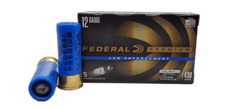 Federal Law Enforcement 12 Gauge Ammo 2-3/4 Tactical TruBall Rifled Slug Low Recoil