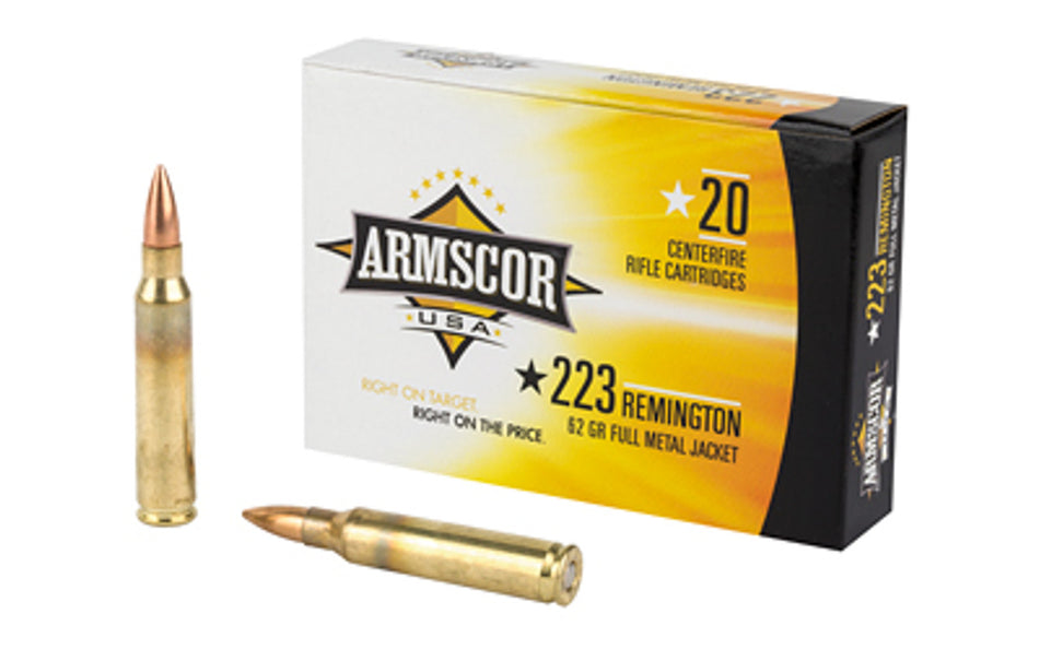 Armscor .223 Remington 62gr FMJ Ammo