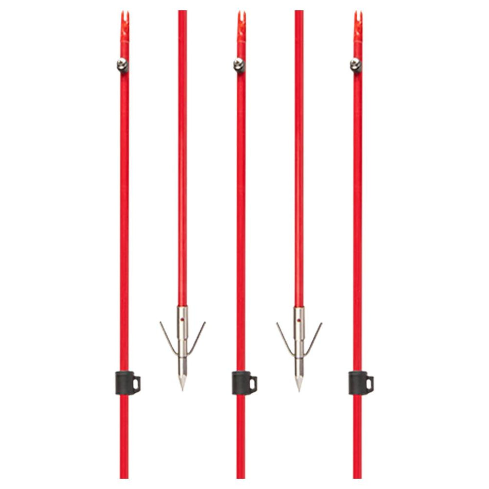 Cajun Bowfishing Fiberglass Arrow with Piranha Long Barb XT