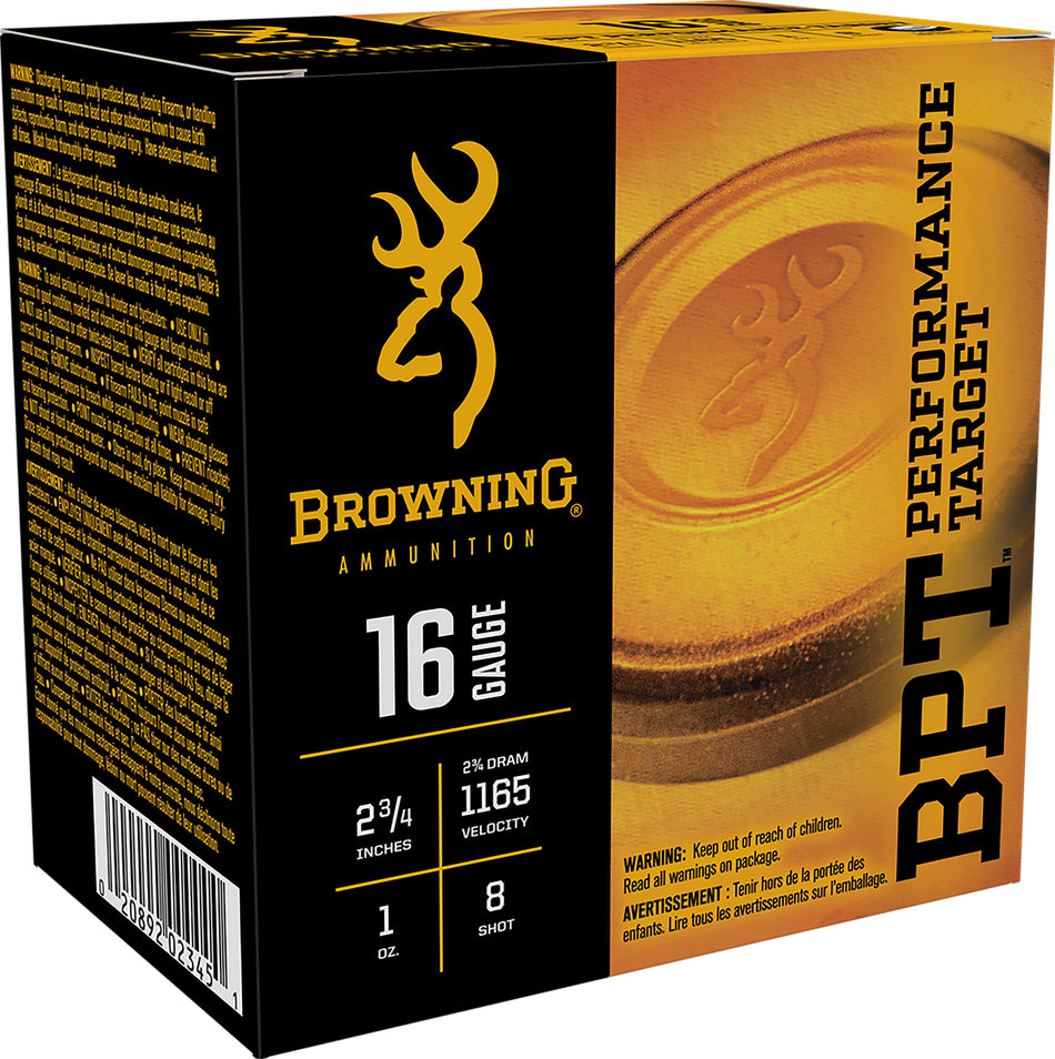 Browning BPT Performance Target 16 Gauge 2 3/4'' 1 oz #8 Shot