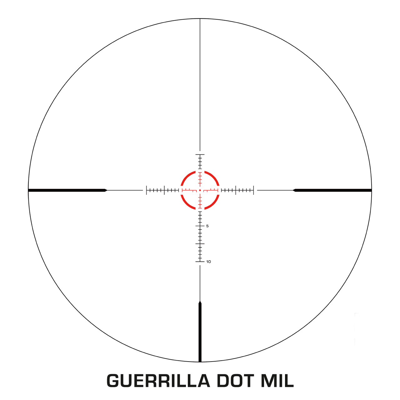 Swampfox Optics Arrowhead 1-10x24mm Guerrilla Dot MIL