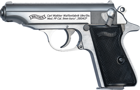 Walther Arms PP 32 ACP 8+1 3.90" Stainless Steel