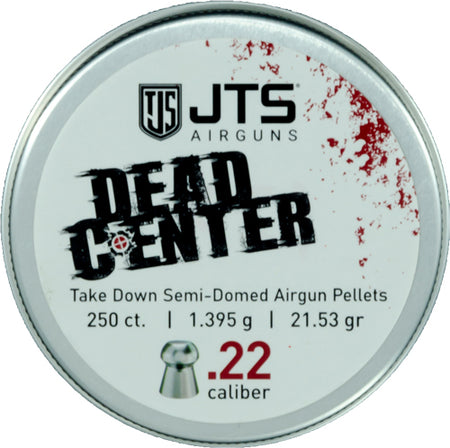 JTS PELLETS DEAD CENTER 22 SEMI-DOMED 21.53 GR 250CT