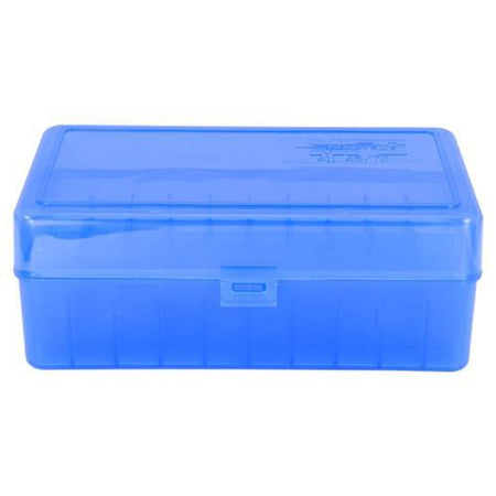Berry's Mfg 411 Blue Ammo Flip Top Box  Holds 50 Rounds - .45/70 Govt