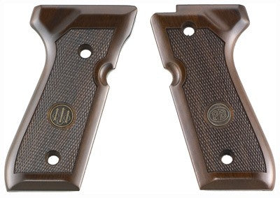 BERETTA 92/96 GRIPS WOOD WALNUT WITH MEDALLION