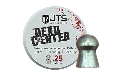 JTS Group Dead Center, .25 Caliber Pellets, Domed Tip, 29.63 Grain, 150 Per Tin JAC114
